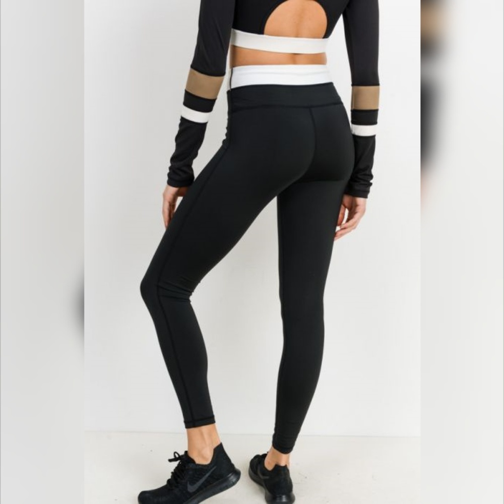 Half n Half Band Colorblock Highwaist Essential - Picture 4 of 7